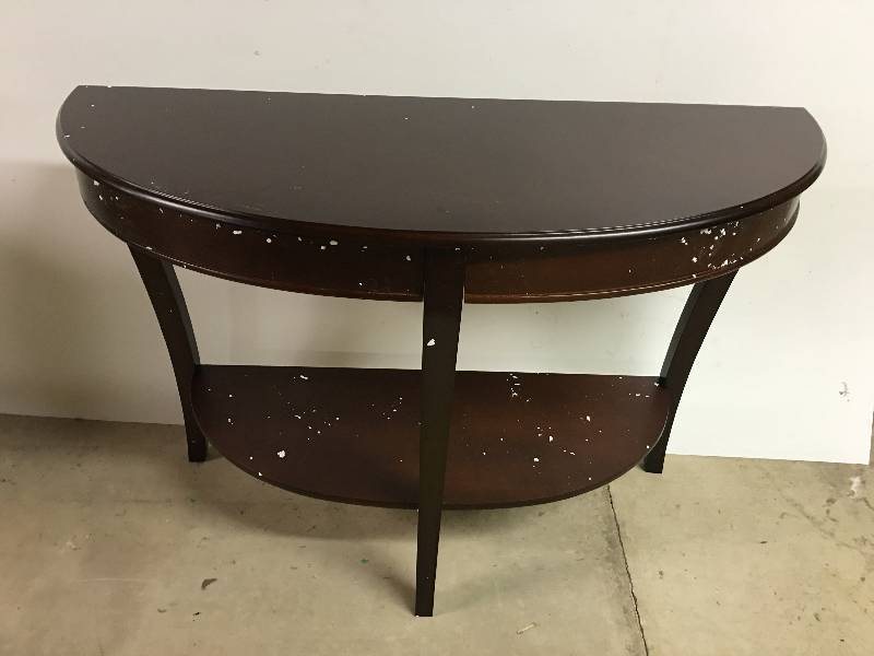 MegaHome Furniture Half Round Sofa Table retail $300