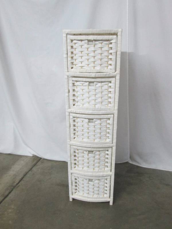 Natural Fiber 5-Drawer Occasional Chest