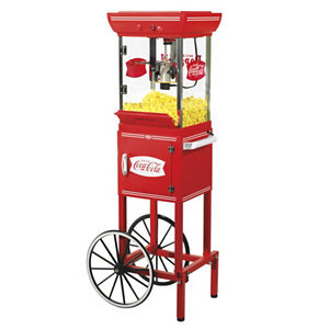 Nostalgia Electrics 10-Cup Coke Popcorn Cart