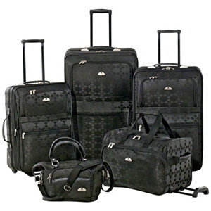 American Flyer Argyle Jacquard 5-pc. Luggage Set