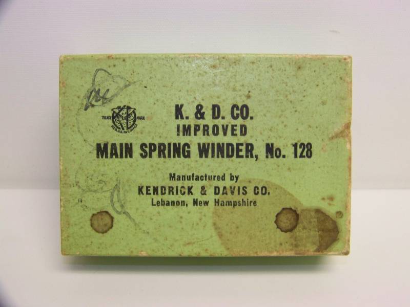 lot 12 image: K & D Company, improved, Main Spring Winder Tool, No. 128