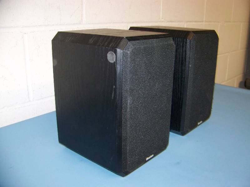 lot 53 image: (Pair) Boston Acoustics, Bookshelf Speakers  Loudspeakers