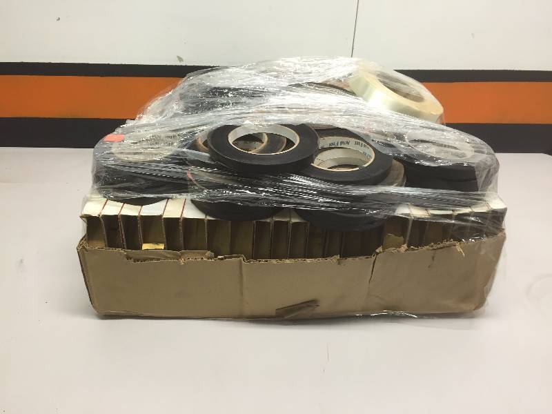 lot 23 image: MISC TAPE AND 3 ROUND MOUNTING BRACKETS