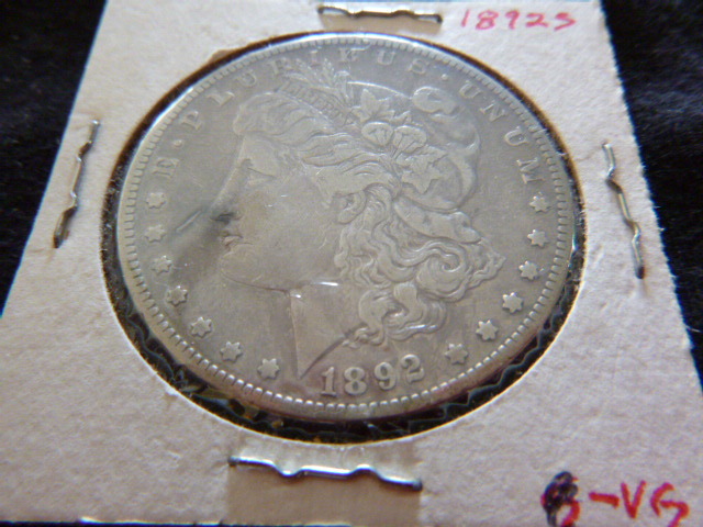 1892 S Morgan Silver Dollar