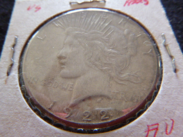 1922 S Peace Silver Dollar