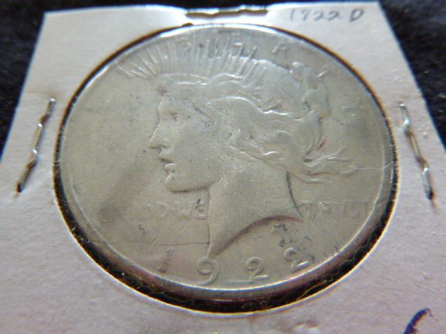 1922 D Peace Silver Dollar