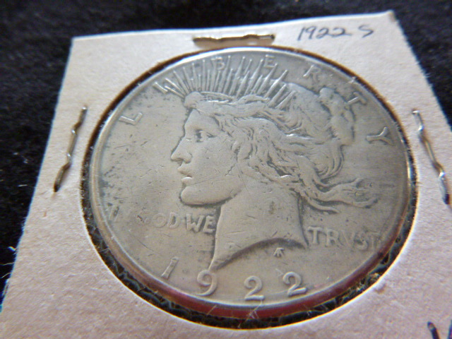 1922 S Peace Silver Dollar