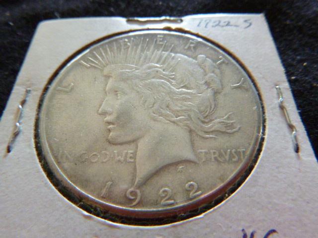 1922 S Peace Silver Dollar
