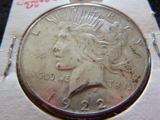1922 S Peace Silver Dollar