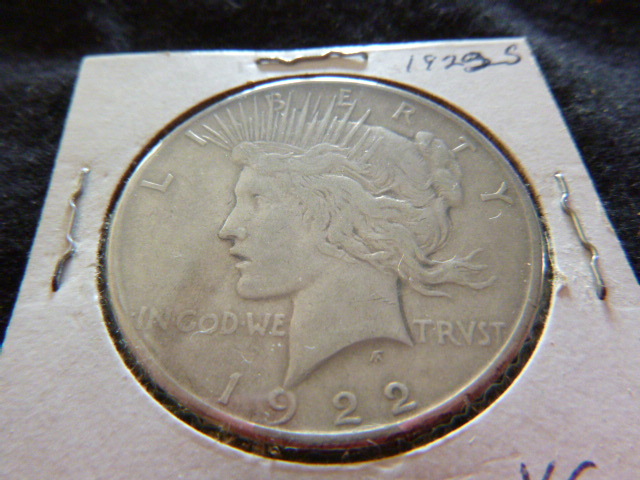 1922 S Peace Silver Dollar