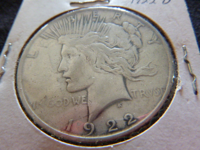 1922 D Peace Silver Dollar