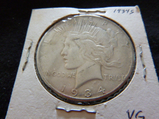 1934 S Peace Silver Dollar