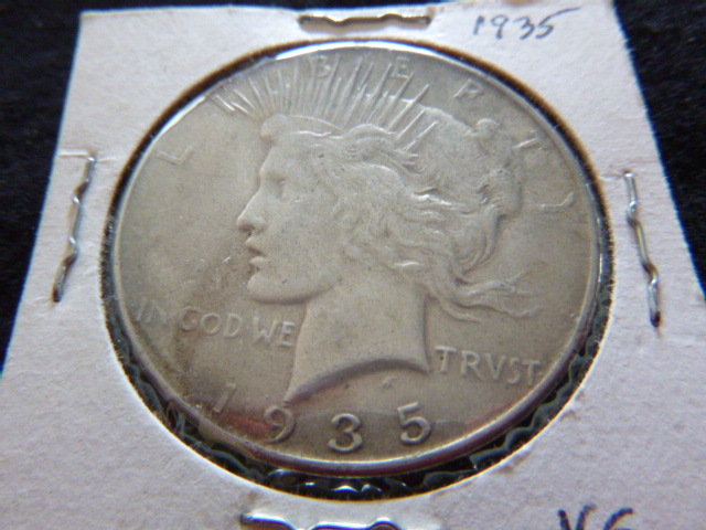1935 Peace Silver Dollar
