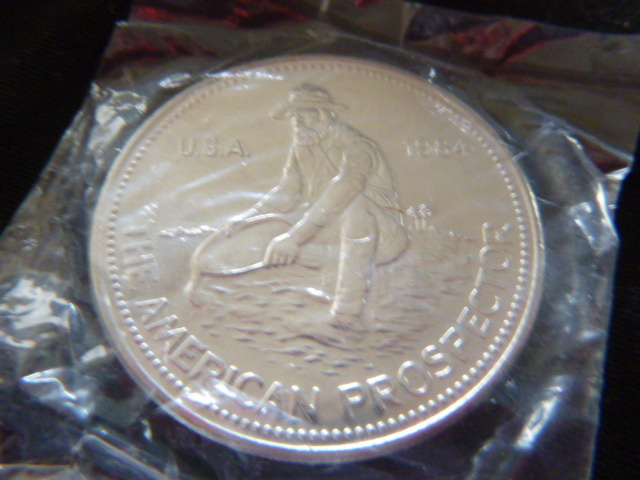 1984 American Prospector Engelhard Silver Coin