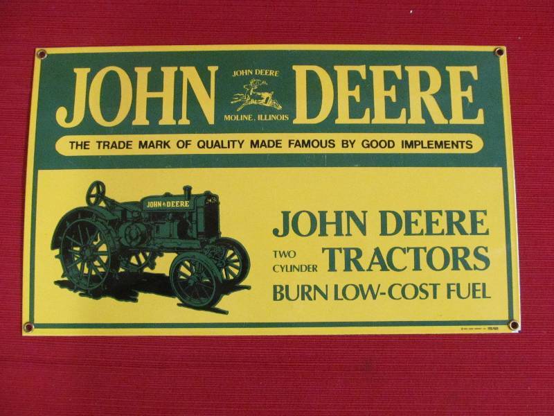 John Deere sign