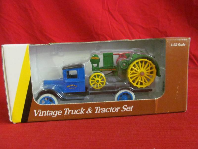 vintage truck tractor set