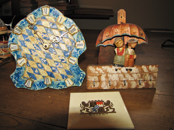 Three German decorative items