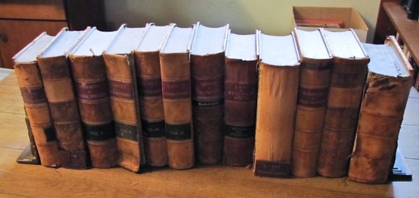 12 Antique Law books