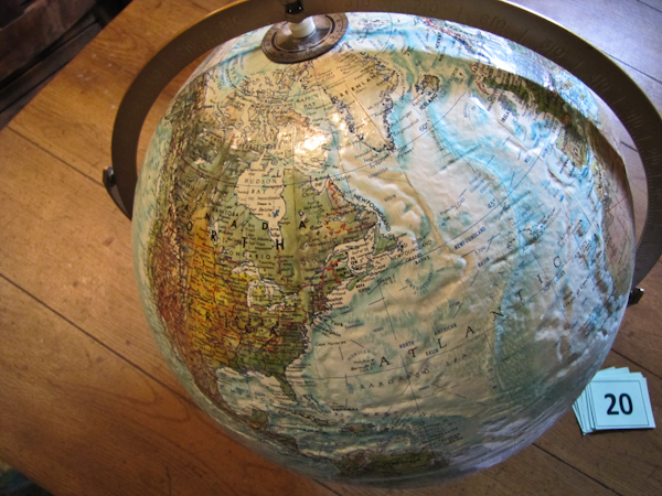 vintage globe