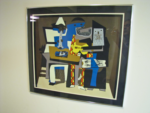 Framed Modernistic artwork