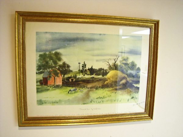 Vintage Framed Artist Proof By Adolf Dehn 26.5 x 20.5
