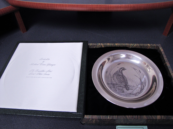 Bobwhite Solid Sterling Edition Franklin Mint plate