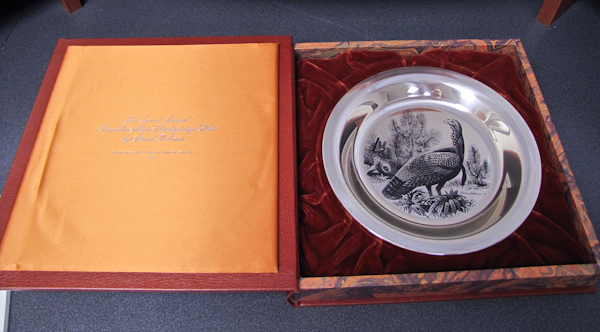 Franklin Mint Thanksgiving Solid Sterling Silver plate