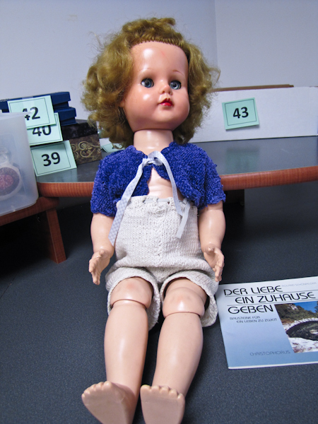 very old vintage doll