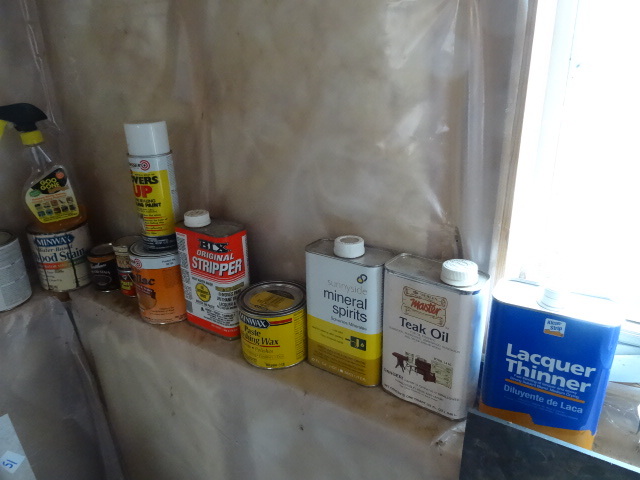 Misc wood working paint and stains