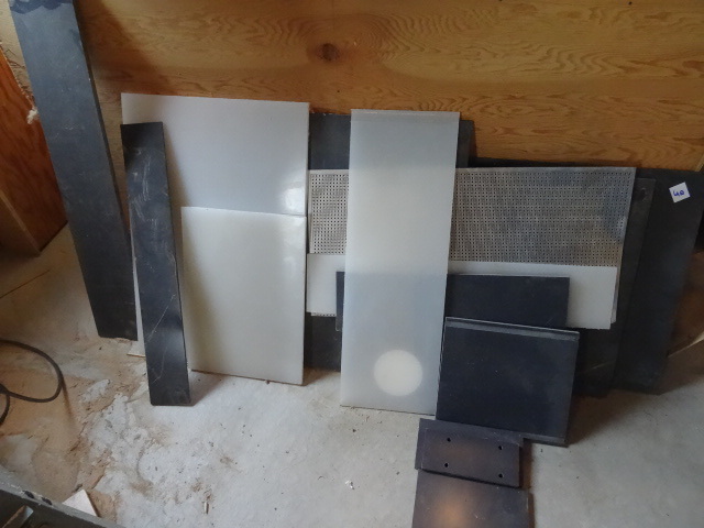 PVC plastic sheets.