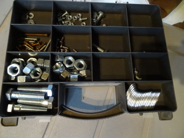 Double sided hardware bin