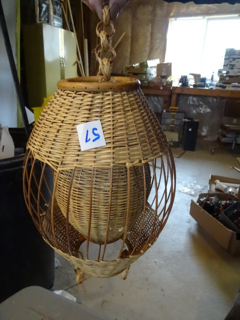Bamboo hanging lamp shade