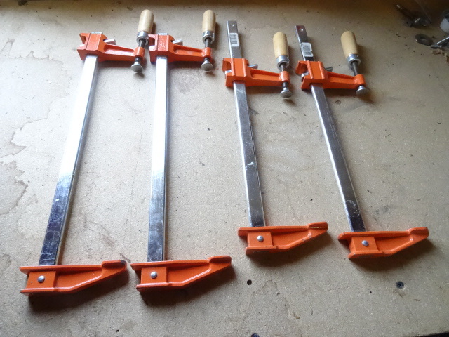 4 quick clamps. 12