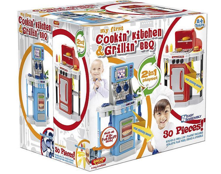 lot 17 image: My First Cookin Kitchen & Grillin BBQ