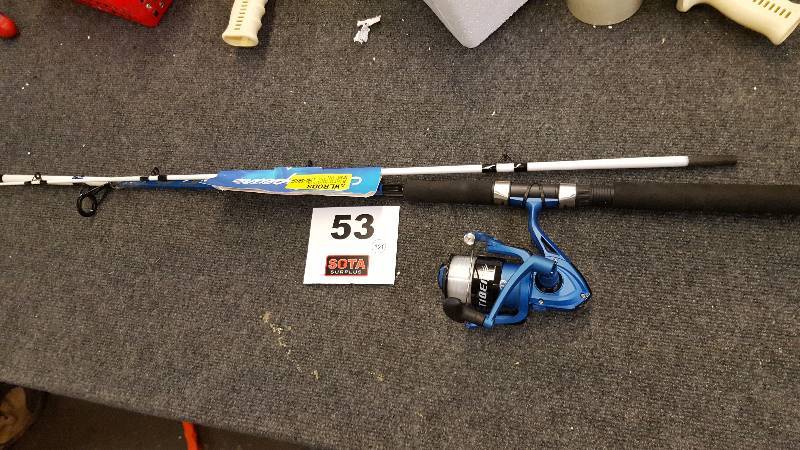 lot 53 image: Shakespeare Tiger 70 2-Piece Spinning Combo