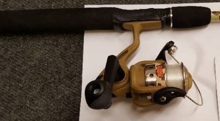 lot 115 image: ZEBCO DUCK DYNASTY ROD & REEL  TANCAMO