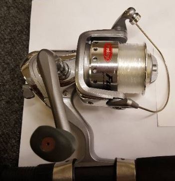 lot 118 image: BERKLEY FUSION SPINNING COMBO  7 ROD & REEL SET  SILVERBLK