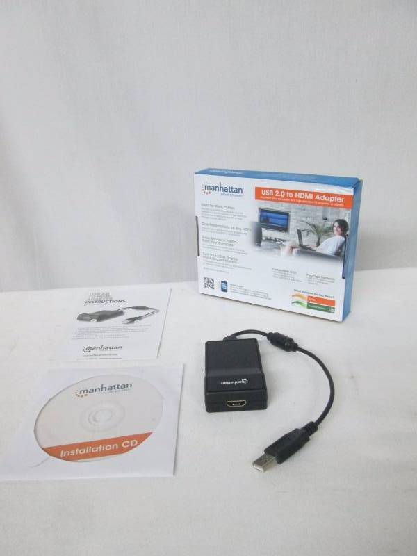 lot 56 image: Manhattan USB 2.0 to HDMI Adapter