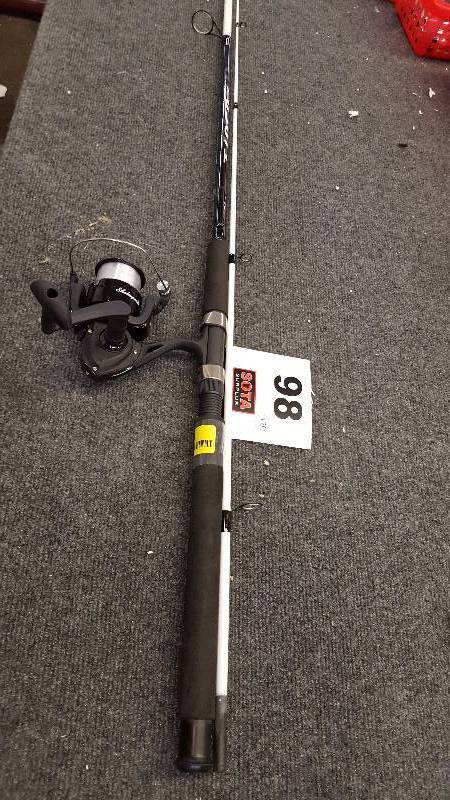 lot 98 image: Shakespeare Tiger 70 2-Piece Spinning Combo