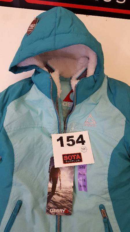 lot 154 image: GERRY GIRLS WINTER COAT TEAL SZ 7-8