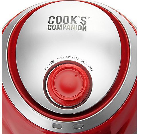 lot 22 image: Cooks Companion 2.2 qt High-Speed 1200W Air Fryer w Baking Cups & Trivet - BLACK