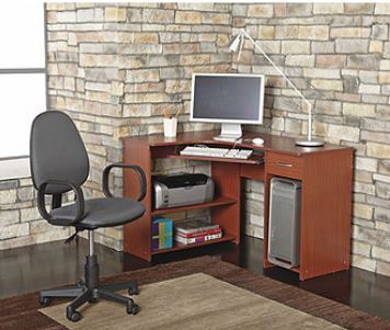 lot 84 image: alcove Corner Computer Table Cherry