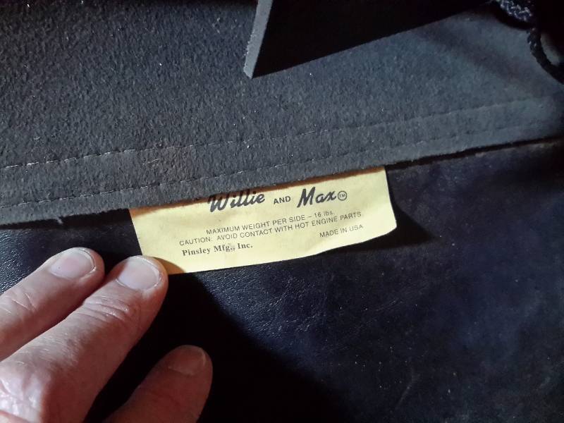 lot 57 image: Genuine Leather Saddle Bags