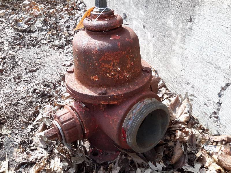 lot 22 image: Fire Hydrant.. Missing one cap.. 19 in h