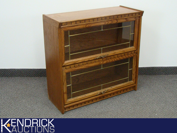 Solid Oak Modern 1 Piece BarristersLawyers Bookcase