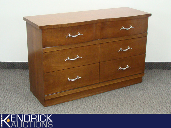 Mid Century Solid Wood 6-Drawer Dresser