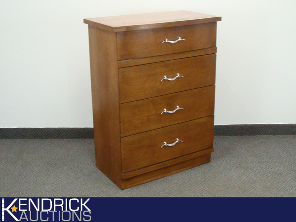 Mid Century Solid Wood 4-Drawer Dresser