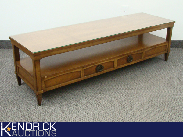 Mid Century Solid Wood Coffee Table with Optional Custom Glass Top