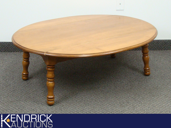 Vintage Solid Wood Rustic Drop Leaf Coffee Table