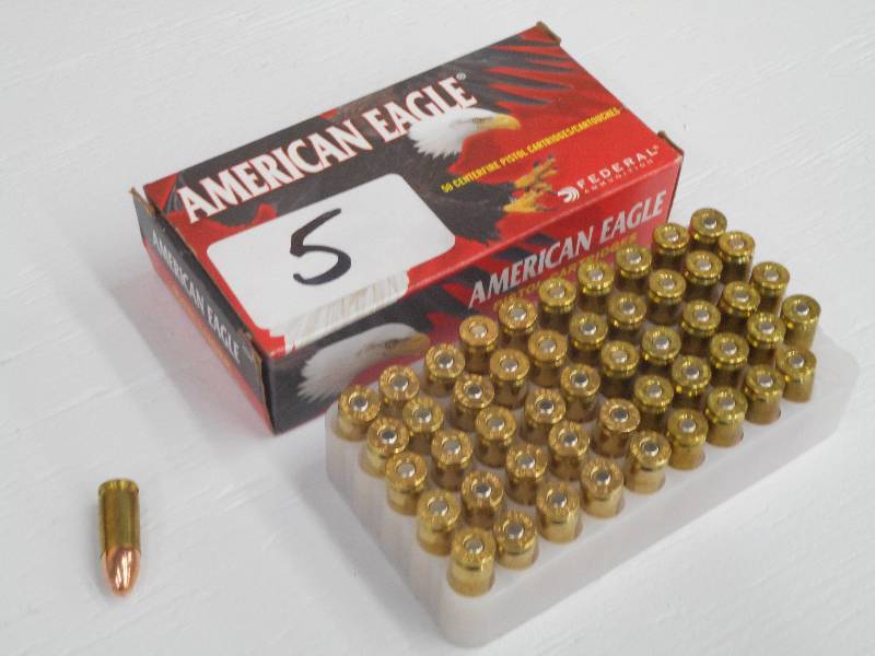lot 5 image: (50) Rounds American Eagle 9mm Luge...